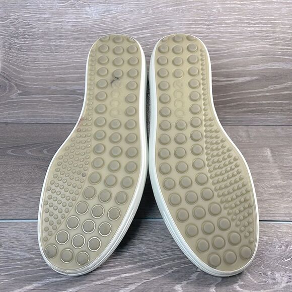 Ecco Soft Low Cut Zip Womens Sz 7/EU 38 Gray Rose Leather Mid Comfort Ankle Boot - Picture 7 of 10